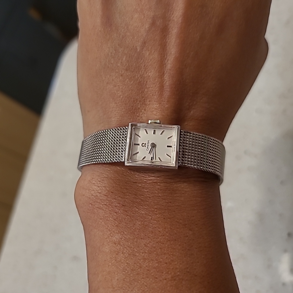 Omega Silver Mesh Bracelet Women's Watch